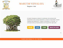 Tablet Screenshot of maruthividyalaya.com